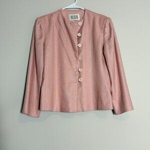 Bill Blass Vintage 80's Pink Blazer Size 10